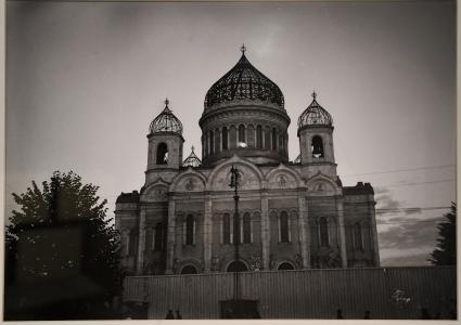 Москва. Историческая фотография в музее  Храме Христа Спасителя.