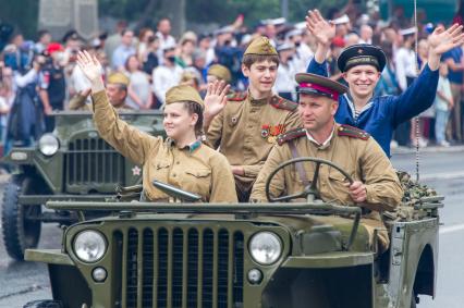 Крым, Севастополь. На  военном параде в ознаменование 75-летия Победы в Великой Отечественной войне 1941-1945 годов.