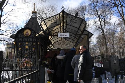 Москва. Часовня над бывшей могилой Матроны на Даниловском кладбище.