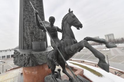 Москва.  Монумент Победы на Поклонной горе.