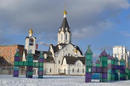 Москва. Храм Святых Равноапостольных Константина и Елены на Митинской улице.