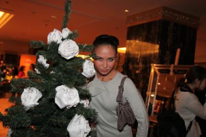 Lotte Hotel. Новогодняя вечеринка FASHION NEW YEAR 2011. На снимке: телеведущая, спортсменка Ляйсан Утяшева