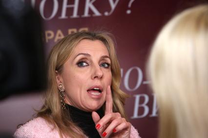 Кинотеатр ИЛЛЮЗИОН. Премьера Фильма КТО-НИБУДЬ ВИДЕЛ МОЮ ДЕВЧОНКУ? 2021. На снимке: главный редактор журнала Hello! Светлана Бондарчук