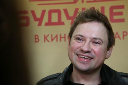 Кинотеатр КАРО 11 ОКТЯБРЬ. Премьера фильма ПАРА ИЗ БУДУЩЕГО. 2021. На снимке: актер Андрей Гайдулян