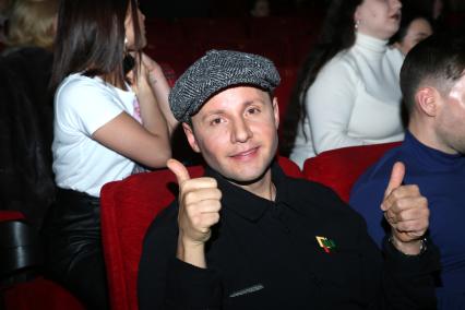 Кинотеатр КАРО 11 ОКТЯБРЬ. Премьера фильма ПАРА ИЗ БУДУЩЕГО. 2021. На снимке: актер Вячеслав Манучаров