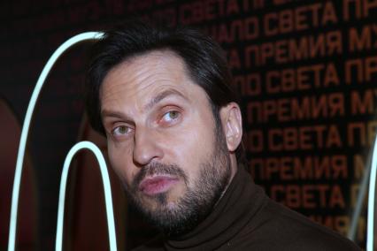 Ресторан ВОСХОД. Пресс-завтрак ПРЕМИИ МУЗ-ТВ 20/21. НАЧАЛО СВЕТА. 2021. На снимке: актер Александр Ревва