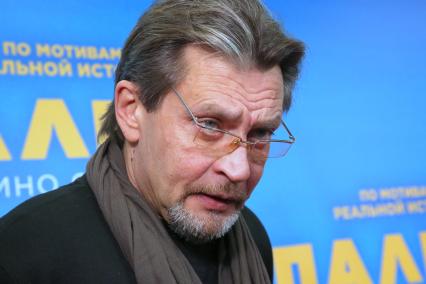 Кинотеатр ОКТЯБРЬ. Премьера фильма ПАЛЬМА. 2021. На снимке: актер Александр Домогаров