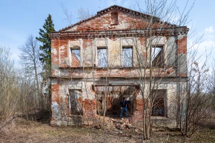 Московская облась, Домодедовский район. Вид  на развалины усадьбы Кузьминское.