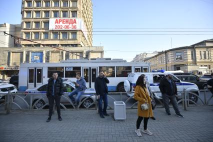 Екатеринбург. Во время несогласованной акции сторонников оппозиционера Алексея Навального