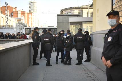 Екатеринбург. Во время несогласованной акции сторонников оппозиционера Алексея Навального