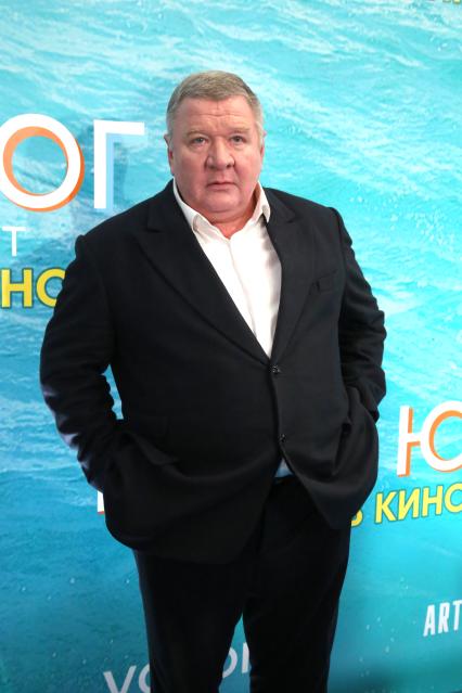 Кинотеатр КАРО 11 ОКТЯБРЬ. Премьера фильма РАШН ЮГ. 2021. На снимке: актер Роман Мадянов