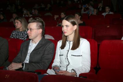 Кинотеатр КАРО 11 ОКТЯБРЬ. Премьера фильма РАШН ЮГ. 2021. На снимке: актриса Александра Ревенко