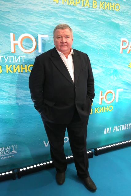 Кинотеатр КАРО 11 ОКТЯБРЬ. Премьера фильма РАШН ЮГ. 2021. На снимке: актер Роман Мадянов