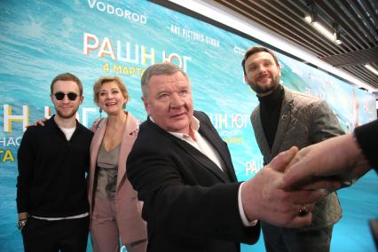 Кинотеатр КАРО 11 ОКТЯБРЬ. Премьера фильма РАШН ЮГ. 2021. На снимке: актер Роман Мадянов