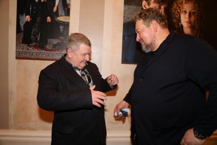 Кинотеатр ПИОНЕР. Премьера сериала УГРЮМ-РЕКА. 2021. На снимке: актеры Роман Мадянов и Станислав Дужников