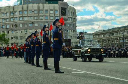 Челябинск. Генеральная репетиция парада, посвященного 76-й годовщине Победы в Великой Отечественной войне.