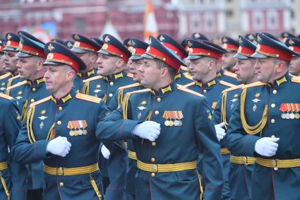 Москва. Военный парад, посвященный 76-й годовщине Победы в Великой Отечественной войне.