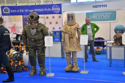 Московская область. Водолазное оборудование на выставке XIII Международного салона `Комплексная безопасность-2021` в военно-патриотическом парке`Патриот`.