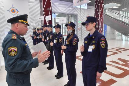 Московская область. На выставке XIII Международного салона `Комплексная безопасность-2021` в военно-патриотическом парке`Патриот`.