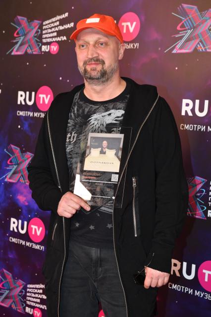 Московская область. Актер Гоша Куценко на церемонии вручения X Русской музыкальной премии телеканала RU.TV в концертном зале `Крокус Сити Холл`.