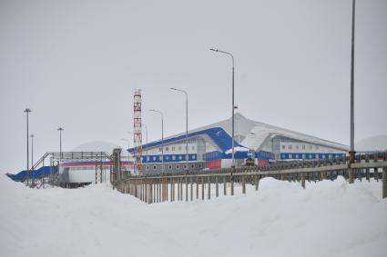 Архангельская область. Российская военная база `Арктический трилистник`на острове Земля Александры архипелага Земля Франца-Иосифа.