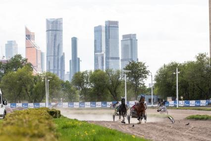 Москва. Центральный ипподром. Бега.