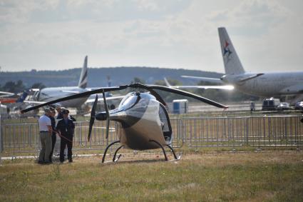 Московская область. Жуковский. На открытии Международного авиационно-космического салона МАКС-2021.