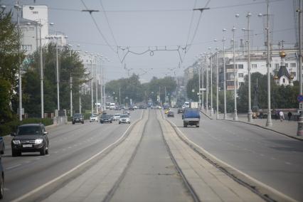 Екатеринбург. Смог вызванный лесными пожарами в Якутии и Сибири