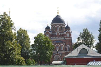 Московская область, Бородино. Собор Владимирской иконы Божией Матери на территории Спасо-Бородинского женского монастыря.