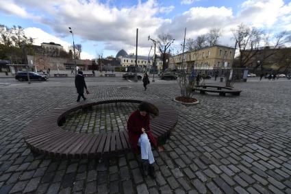 Москва. Вид на Кудринскую площадь.