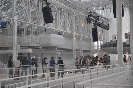 Москва. Интерьер Дома культуры \"ГЭС-2\", расположенного в здании бывшей городской электростанции на Болотной набережной.