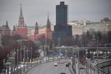 Москва. Реконструкция Боровицкой башни.