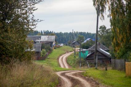 Пермский край. Сельская дорога.