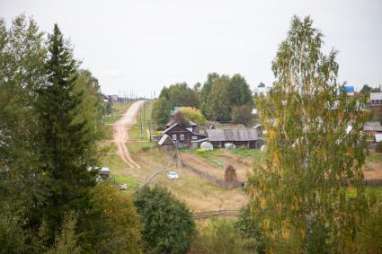 Пермский край. Сельская дорога.