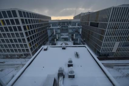 Москва. Новые корпуса на территории Многопрофильного медицинского центра `Новомосковский` в Коммунарке (филиал ГБУЗ `ГКБ № 40`).