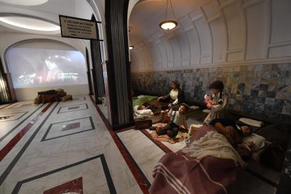 Москва. Интерактивная инсталляция, представленная на новой выставке \"Битва за Москву. Первая Победа!\", приуроченной к 80-летию начала контрнаступления советских войск под Москвой в Музее Победы на Поклонной горе.