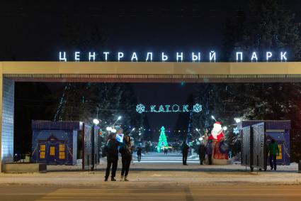 Красноярск. Новогоднее украшение города.