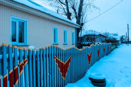 Новосибирская область. Карасукский район. Аул Карасарт, где проживают этнические казахи..