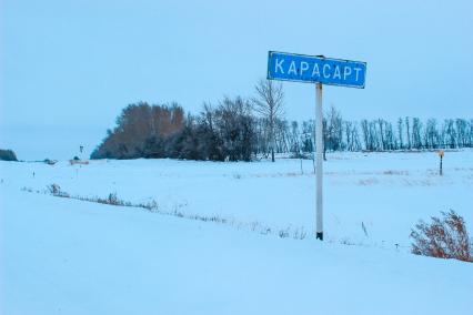 Новосибирская область. Карасукский район. Аул Карасарт, где проживают этнические казахи.