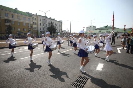 Беларусь, Витебск. На открытии улицы Гагарина после реконструкции.