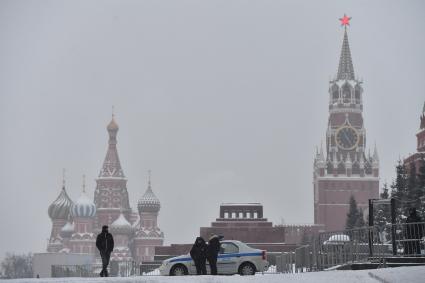 Москва.  Вид на Красную площадь.