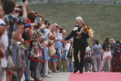 Республика Алтай, с. Сростки. Режиссер Виктор Мережко на XXI Всероссийском Шукшинском кинофестивале.