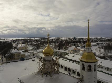 Суздаль. Вид сверху на  Храм Воскресения Христова.