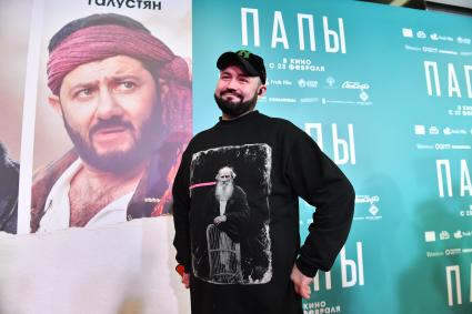 Москва. Продюсер Алексей Новацкий   на премьере фильма `Папы` в кинотеатре `КАРО 11 Октябрь`.