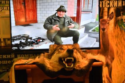 Москва. На международной выставке `Охота и рыболовство на Руси` в ЦВК`Экспоцентр`.
