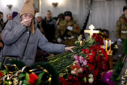 Копейск. Церемония прощания с ефрейтором Максимом Заниным, погибшим во время спецоперации на Украине.