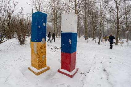 Москва. Памятник российско-украинской дружбе в Бибирево.