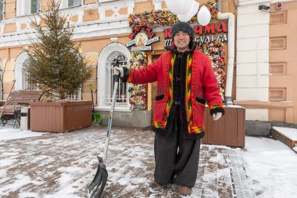 Москва. Ресторан сети `Корчма Тарас Бульба` в Большом Левшинском переулке.