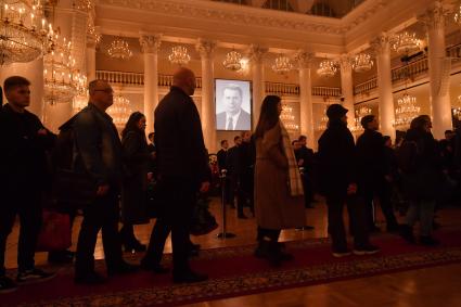 Москва. На церемонии прощания с руководителем фракции ЛДПР Владимиром Жириновским в Колонном зале Дома Союзов.