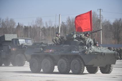 Московская область. Алабино. Военная техника  на репетиции военного парада, приуроченного к 77-летию Победы в Великой Отечественной войне.